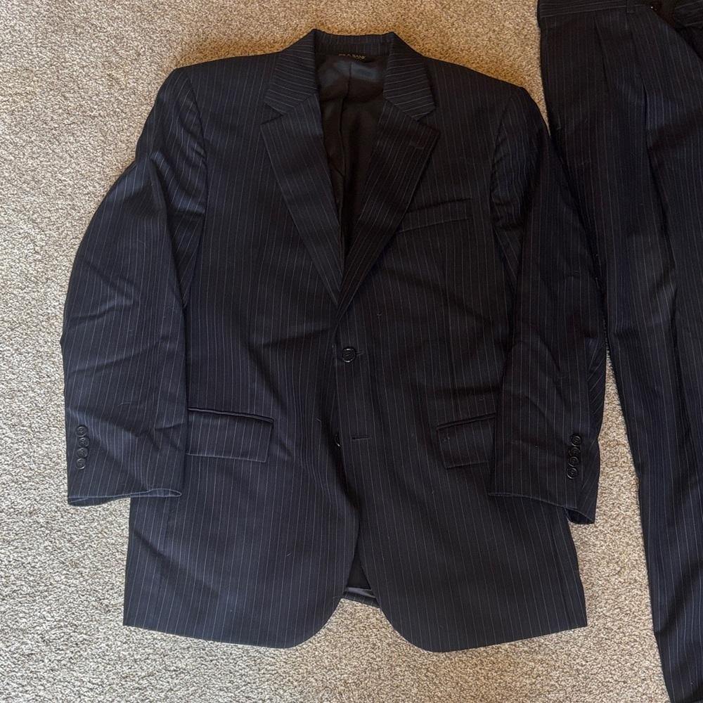 Jos. A. Bank Dark Pinstripe Suit
